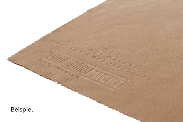 Brillentuch mit Logoprägung