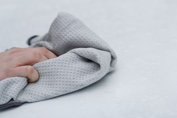 Die Waffelstruktur sorgt für hohe Saugfähigkeit