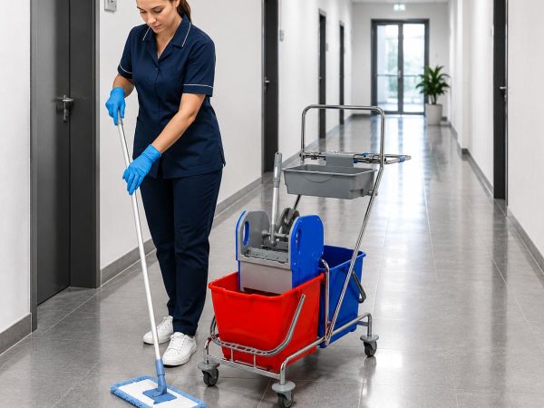 kleiner Reinigunsgwagen mit Chrom im Einsatz