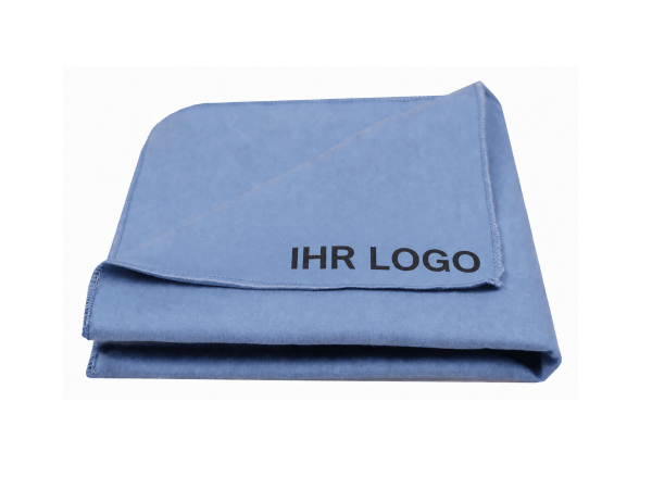 Micro Favorit mit Logodruck in blau