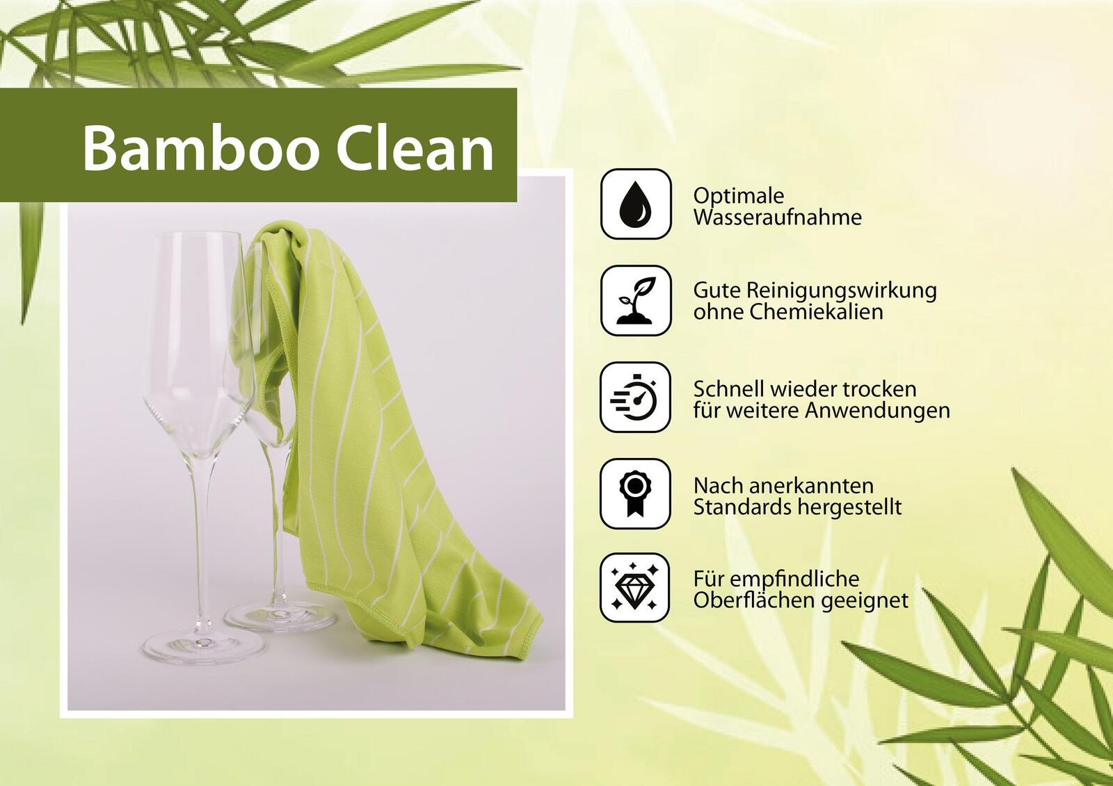 nachhaltiges Tuch mit nachwaschendem Bambus