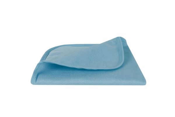 Glas Polish 40 x 40 cm, blau