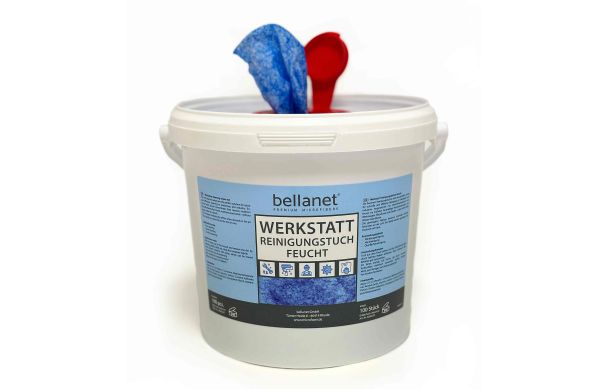 feuchte Reinigungstücher für Werkstatt und Industrie