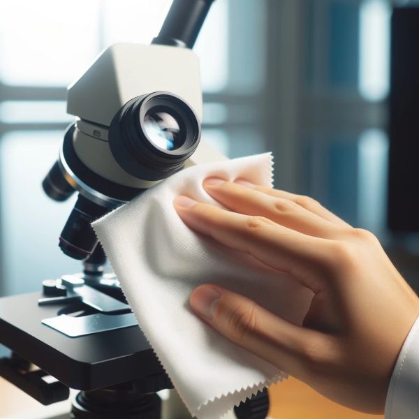 Microfasertcuh für Mikrospkope und Optiken