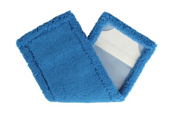 Micro Plüsch Wischmopp blau