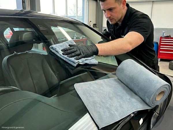 Abrissrolle Mikrofaser aus rPET für die Autopflege