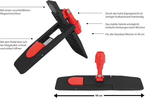 MagnetPro Klapphalter zum Wischen von Böden
