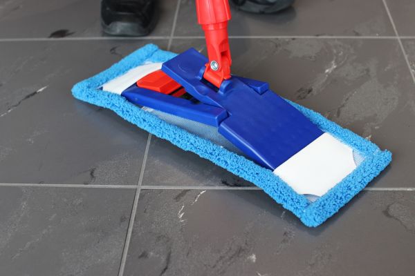 Bodenwischer Mopp blau